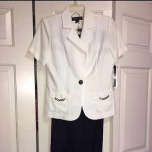 Perceptions Petite 3 Piece Pants Suit
